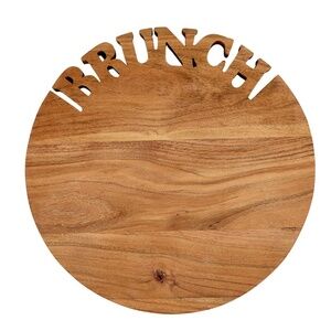 Face to Face Acacia Wood Brunch Cutting Board / Serving Tray - New